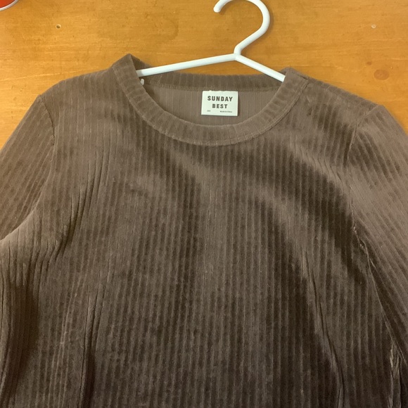 Aritzia suri mocha brown top - Picture 3 of 6